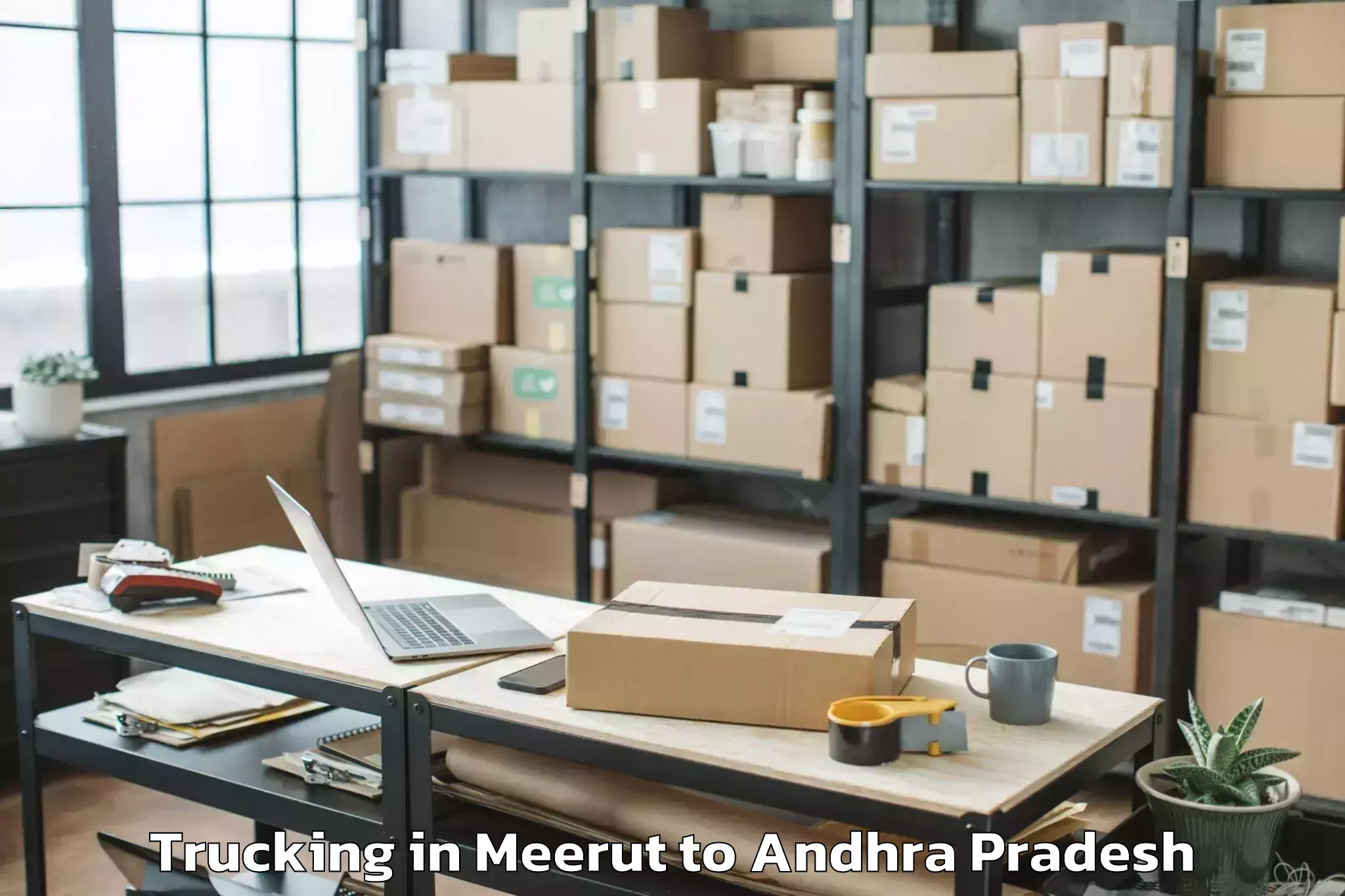 Leading Meerut to Undarajavaram Trucking Provider